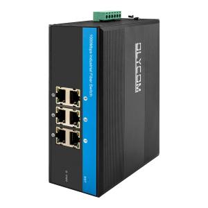 China Outdoor Use Switch Fiber Optic 6 Port , Auto MDI/MDIX Industrial Unmanaged Switch supplier