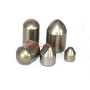 Tungsten Carbide Head Ball D16xH40 , Tungsten Carbide Studs Pin For Iron Ore / Cement Crushing