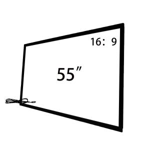 OEM Size IR USB Connect Multi Touch Conversion Overlay Frame For Advertising Kiosk