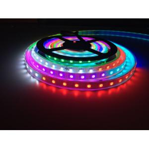 China DC5V WS2813 led Strip Addressable Dual-signal wires RGB led pixel strip,waterproof with silicon tube,5m supplier