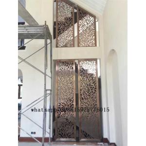China Colored stainless steel art screen room divider partition for decorative wholesale