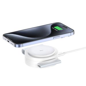 China 3 In 1 Portable Wireless Charger For IPhone15 Travel Charger For Iphone And Apple Watch supplier
