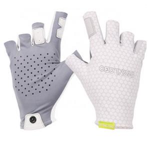 China Men Sun Protection Gloves New Design Custom Anti UV Logo Gloves For Fishing supplier