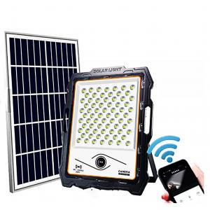 China 100W LED Solar Security Lights With Video Camera BSOD Street Motion Portable PIR Remote supplier
