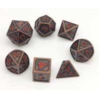 China Hand Engraved Painting Mini Dice Set , Multi Function Polyhedron Dice on sale