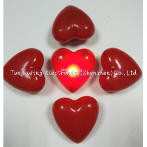 China Heart Shaped Flashing LED Badges For Festival gifts or Party Flashing Items supplier