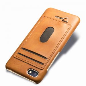 Simple Card Slot Matte PU + PTU Phone Back Case For Huawei Smartphones Mate 20 Pro Honor7A P20 Lite Multi Color