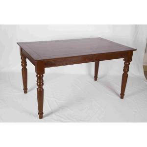 Soild Wood Modern Wood Furniture Rectangular Dining Table And Chairs X Pattern Set
