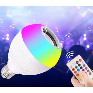 Intelligent Led Color Changing Light Bulb , App Control Bluetooth Speaker Light Fixture
