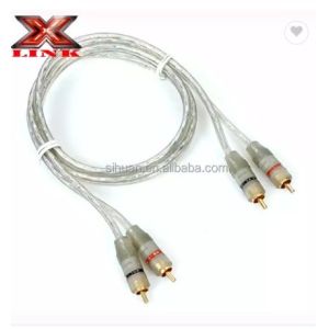 China オーディオフィール 扭曲ペア OFC カーオーディオ 接続器 RCAケーブル 10m 柔らかいPVCジャケット wholesale