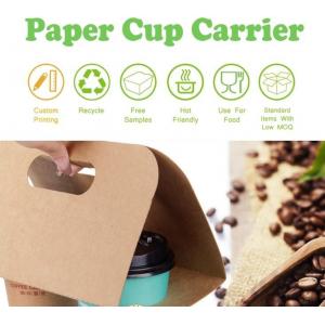 Cardboard paper coffee cup holder carrier,2 pack coffee cup drink paper carriers,Take Out 2 Pack Coffee Cup Drink Carrie