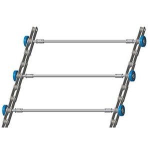 Pitch 135.46 Escalator Step Chain Solid Axles 520 Escalator Chain Oil Lubricate