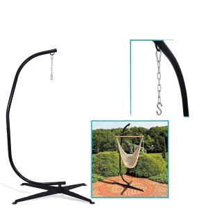 China Easy Collapsible Swing Hammock Chair With Durable Hanging Kits And C Shape Swing Stand wholesale
