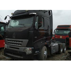 China Used Truck Tractor HOWO 6X4 truck tractor 420 hp black color new type Africa popular product cheap supplier