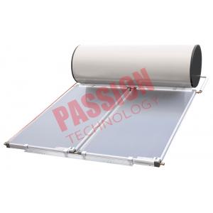 Blue Titanium Flat Plate Solar Water Heater Pressurized Copper Aluminum Material