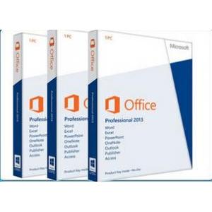 Retail Full Version Microsoft Ms Office 2013 Professional Software For 1 User