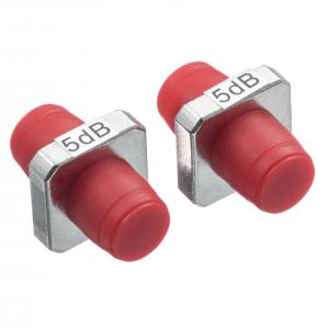 China FC - FC PC Fixed Optical Attenuator Plug - In Red Cap Type High Temperature Resistance supplier