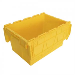 China Logistic Storage Solution Tourtop Heavy Duty Stackable Plastic Storage Crates with Lid supplier
