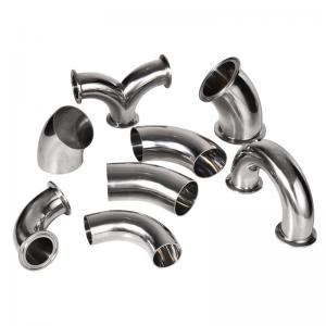304 316 Stainless Steel Iron Pipe Fittings Elbow Coupling Stainless Steel Sanitary Fittings