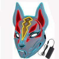 China Fox Drift Halloween LED Face Mask Light Up For Cosplay Game Party on sale