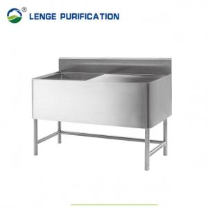 China 1200mm × 600mm × 800mm Stainless Steel Double Wash Basin Sinks supplier