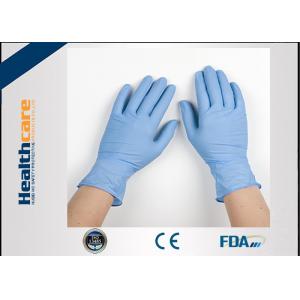 China Grade A Blue Nitrile Medical Grade Exam Disposable Gloves One Time Powder Free wholesale