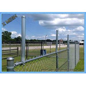 Green Color 10 Gauge Galvanized Chain Link Fence 6 Foot Quick To Install