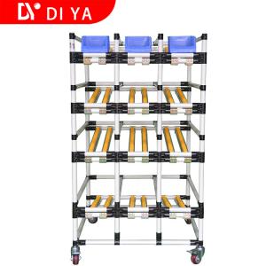 China Workshop Steel Storage Rack System ESD Protection DY41 With Roller Track supplier