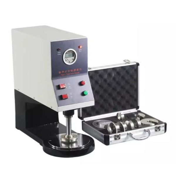 China Fabric Thickness Meter Digital Fabrics Thickness Gauge Textile Thickness Meter Filter Cloth Non-woven Thickness Tester Machine wholesale