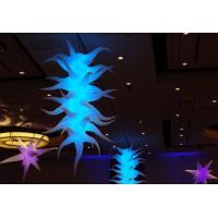 China Inflatable Led Advertising Displays 11ft Tall Celling Led Lighting Agave Plant Organic Shape on sale