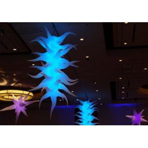 Inflatable Led Advertising Displays 11ft Tall Celling Led Lighting Agave Plant Organic Shape