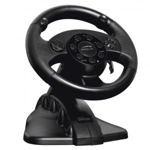 China Game Steering Wheel Racing Wheel With Foot Pedal For PC + X-INPUT + P2 + P3 supplier