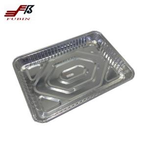 China BBQ Cookie Rectangular Foil Trays 1400ml Great Thermal Conductivity supplier