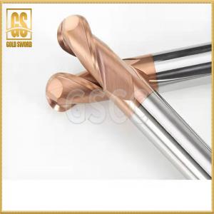 China OEM 2 3 4 Flute Solid Carbide Ball Nose End Mills For Contour Milling supplier