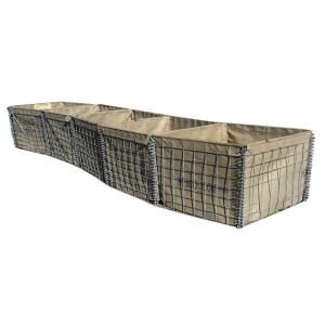 China Green Or Brown Hesco Barriers For Military Protection / Flood Control Retaining Wall supplier