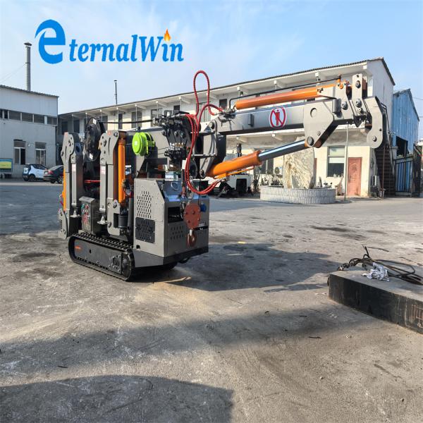 Remote Control Spider Crane 8 Tons Operating Weight for Precise Positioning