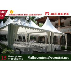 China 10 x 10 m large aluminum structure large wedding pagoda tent for sale with white cover supplier