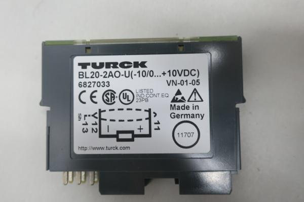 BL20-2AO-U NOVA unidade de controle de microprocessador preto Turck para automação industrial