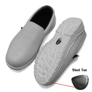 China Cleanroom ESD Antistatic White Steel Toe Breathable Safety Shoe ESD Anti-Static Shoes supplier