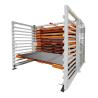 China Roll Out Metal Structure Rack Heavy Duty Manual Horizontal Sheet Metal Storage Rack Industrial Use wholesale