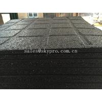 China Anti-slip black rubber pavers crumb flooring for Playground / garden / park on sale