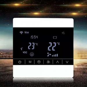 China Screen Touch LCD Fan Coil Unit Thermostat Ceiling Mount Energy Saving supplier