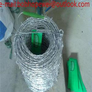 China Barbed wire length per roll,barbed wire price,barbed wire fencing/barbed wire length per roll with SGS certificate supplier
