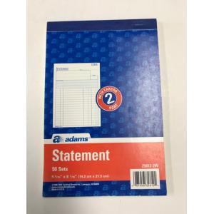 Statement book Pack 10books Business forms with Logo Printing and Contact Information