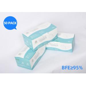 175*95mm Disposable Surgical Face Mask Excellent Bacterial Filtration Properties