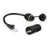 Dustproof IP67 Panel Mount Cable Connector For Industrial Electronics Accessories