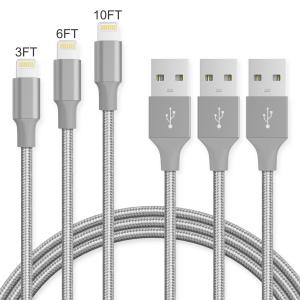 Customized 5V 2.1A MFI Lightning Cable PVC TC Iphone USB Cable