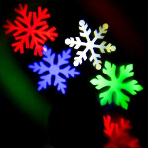 Christmas Decoration Rotating Projection Led Lights Snowflake Spotlight, Christmas Led Projector Light Show Waterproof