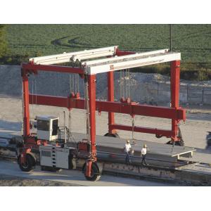 Cabin Remote Control Rubber Tyred Gantry Crane 3m/Min Of Lifting Beam