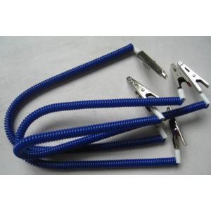 Napkin coiled holder dental lab bib clips flexible plastic spring coil chain blue leashes
